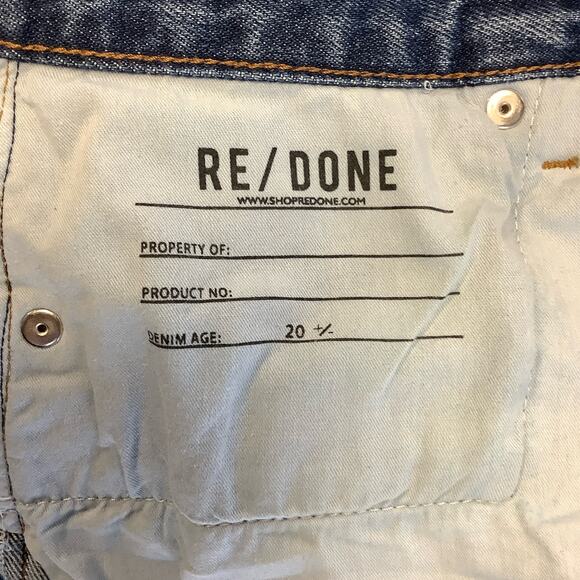 NEW! RE/DONE Levi's Easy Straight Size 26 Speedway jeans $315 msrp G17-13 - Picture 7 of 9